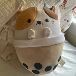 Avocatt Boba Cat Plush Toy - Bubble Milk Tea
